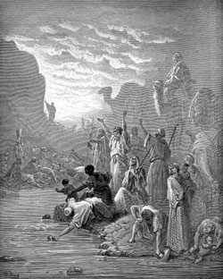 Moïse frappe le rocher