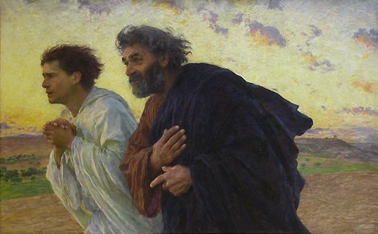 Pierre et Jean courant au Sépulcre le matin de la résurrection